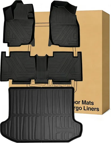 Vista 12 de RAV4 Alfombrillas compatibles con Toyota RAV-4 2006-2012, protección para todo tipo de clima, impermeables, duraderas, antideslizantes, sin olor