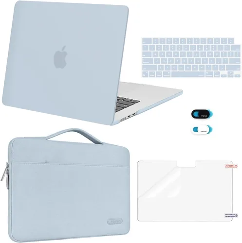 Vista 29 de MOSISO Compatible con MacBook Air de 15 pulgadas M5 2026 M4 2025 M3 M2 2024 2023 A3448 A3241 A3114 A2941, carcasa rígida protectora y funda