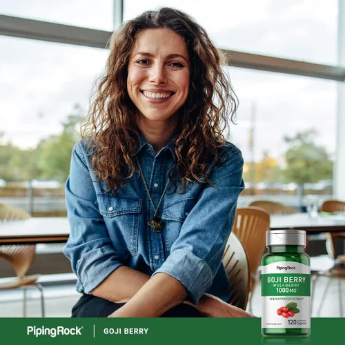 Vista 6 de Piping Rock Goji Berry 120 cápsulas con Wolfberry Suplemento vegano, sin OMG y sin gluten