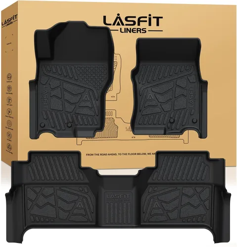 Vista 13 de LASFIT Alfombrillas de carga y respaldo de automóvil, aptas para todo tipo de clima, elastómero termoplástico de ajuste personalizado, fácil