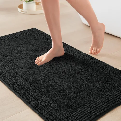 Vista 14 de Madison Park Esplendor - Alfombra reversible 100% algodón copetudo para baño de calidad hotelera de lujo con pelo medio, 3000 GSM, absorbente