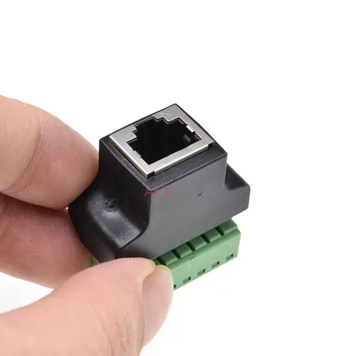 Vista 4 de elpart RJ45 Ethernet hembra a 8 PIN Tornillo Terminal Convertidor RJ45 Adaptador de conector de zócalo para CCTV dvr #elPart2314441