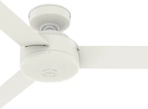 Vista 6 de Hunter Ventilador de techo interior contemporáneo con acabado blanco mate de 52 pulgadas con 3 aspas (renovado)