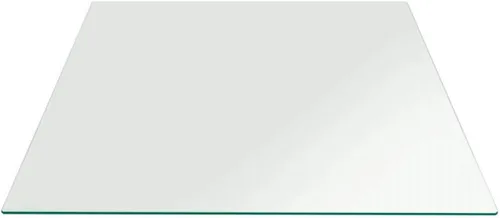 Vista 9 de Tablero de vidrio templado transparente de 10 pulgadas cuadradas con borde biselado de 1/2 pulgada de espesor para mesas de comedor, de café