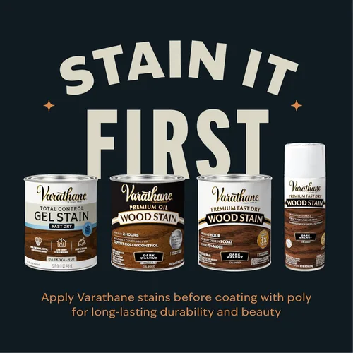 Vista 9 de Varathane - Poliuretano más reciente a base de agua, 200061H, cuarto de galón (paquete de 4), transparente