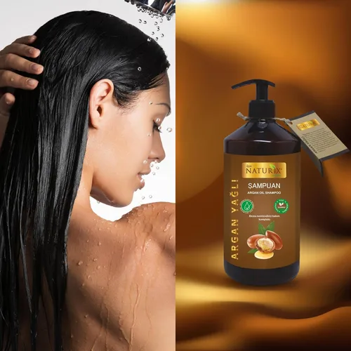 Vista 7 de Champú para el cabello con aceite de argán Champú orgánico para el cuidado del cabello Previene la pérdida de cabello promueve el crecimiento