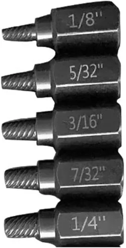 Juego de extractor de tornillos y pernos, 10 extractores de tornillos y tuercas, herramienta de extracción de pernos hexagonales, para quitar pernos