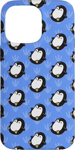 Vista 21 de Penguin Phone Case Gifts Pattern Baby Cute Animal Blue Case for iPhone 17