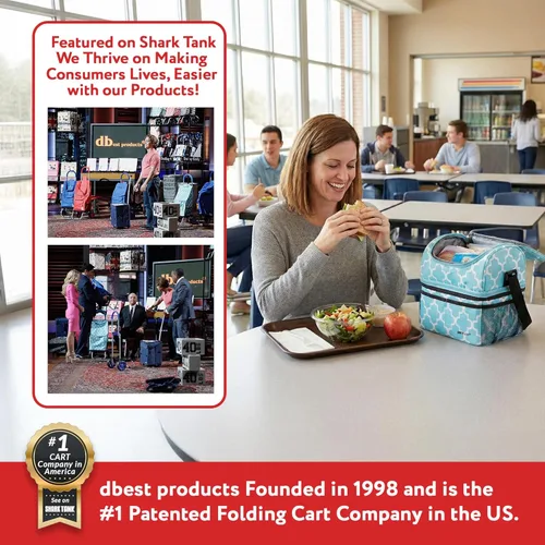 Vista 7 de dbest products - Nevera tipo lonchera y carrito inteligente ultra compacta, con aislamiento, para mujer y hombre, accesorios de campamento