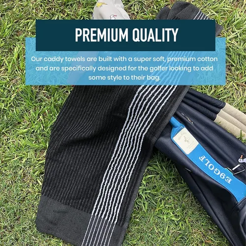 Vista 7 de Toalla de Golf Caddy - Toalla de Caddie Extra-Grande de 22" X 44" Utilizada por Profesionales del Tour, Algodón Suave Premium, Absorción Superior