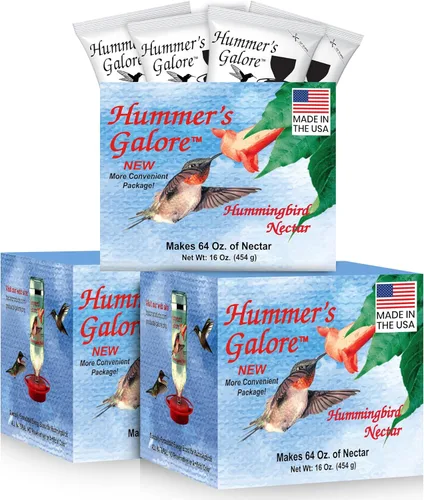 Hummer's Galore Alimento para colibríes, néctar de colibrí listo para mezclar, fórmula colectora de néctar totalmente natural, sin conservantes ni