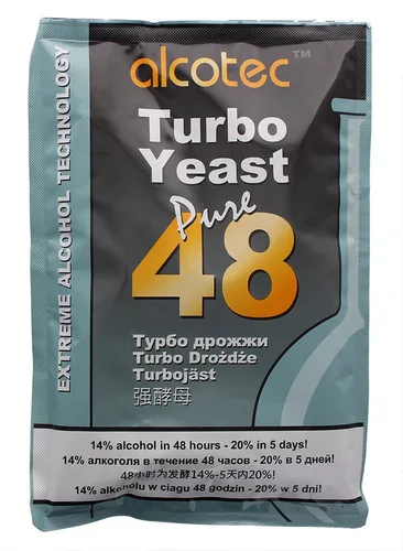 Alcotec Levadura Turbo de 48 horas 4.76 oz