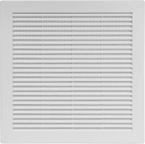 Vista 27 de Cubierta cuadrada de ventilación de aire de 4 x 4 pulgadas (tamaño exterior) - Deflector de ventilación de plástico blanco - Malla de pantalla