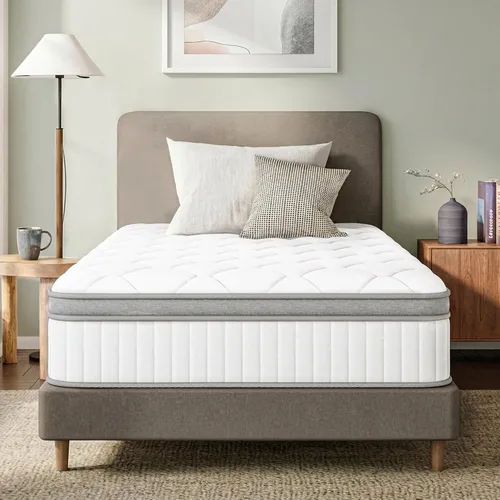 Vista 16 de GAESTE Colchón de espuma viscoelástica de gel refrescante tamaño individual de 5 pulgadas, espuma certificada CertiPUR-US, colchón en una caja