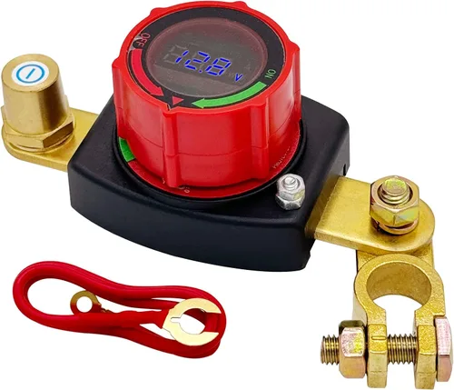 Vista 9 de Ampper Interruptor de Desconexión de Batería de Poste Lateral 12V - 48V, Interruptor de Batería Marina Desconectar Corte de Energía para Automóvil