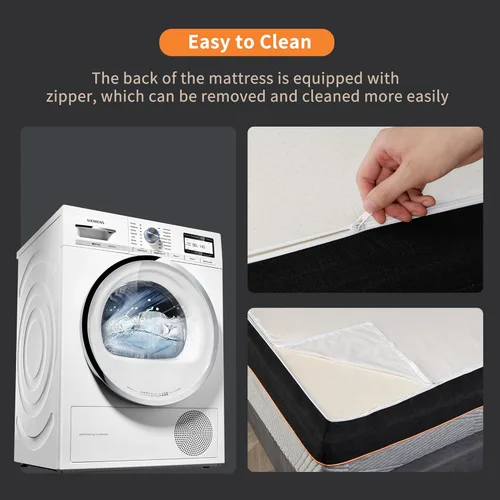 Vista 9 de ESHINE Colchón de espuma viscoelástica de 14 pulgadas en una caja para dolor de espalda y alivio de presión, certificado CertiPUR-US, color gris