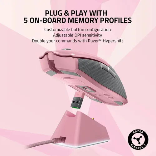Vista 6 de Razer Gaming Viper Mouse inalámbrico con sensor óptico DPI de entrada más rápida