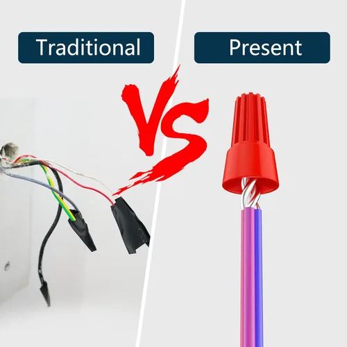 Vista 3 de BURMONG Paquete de 25 tuercas de alambre, conectores de cable eléctrico para 10-22 AWG, tapas de alambre giratorias con resorte, kit surtido