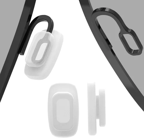5 pares de almohadillas de nariz de repuesto deslizantes para la nariz, piezas cuadradas de silicona para la nariz, protectores para lentes, lentes