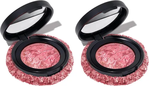 Vista 16 de LAURA GELLER NEW YORK Edición limitada Baked Blush-n-Brighten Marbleized Blush - Skyline Sunset - Color rosa para mejillas