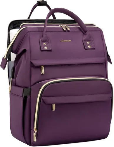 Vista 19 de Mochila para laptop LOVEVOOK para mujer, Negro, Mochilas Daypack