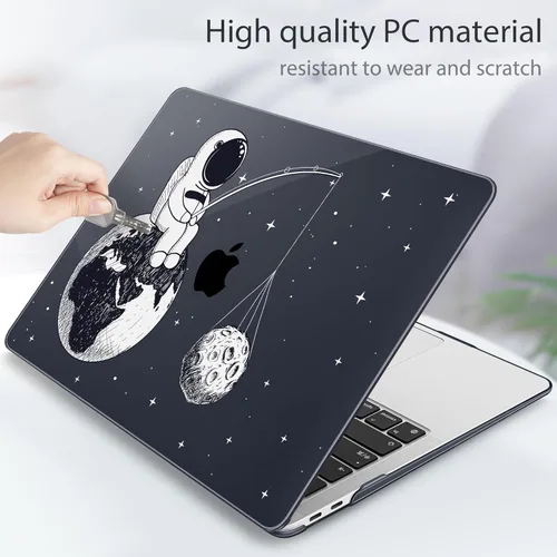 Vista 7 de Tuiklol Para MacBook Air de 13 pulgadas (versión 2021-2018) M1 A2337/A1932/A2179 con pantalla Retina Touch ID, carcasa rígida de plástico y cubierta