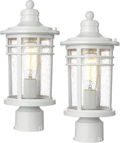 Vista 17 de Darkaway Luces de Poste para Exteriores Postes de Lámpara Iluminación para Exteriores, Luces de Poste de Aluminio Accesorios de Luz para Exteriores