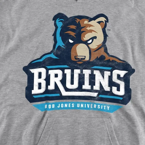 Vista 2 de LOGOVISION Bob Jones University Official Distressed Primary Logo Youth Kids BoyGirls Pull-Over Hoodie Sweatshirt