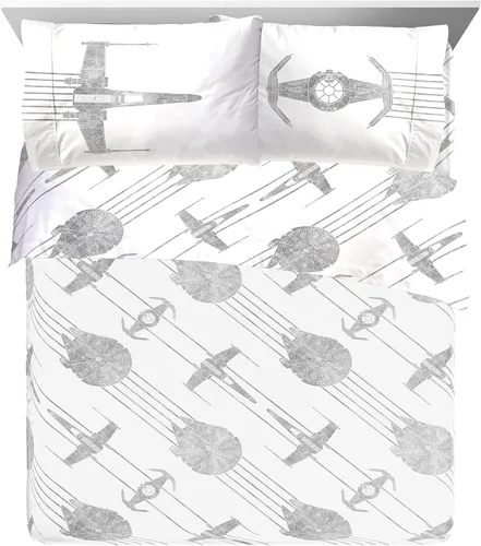 Vista 32 de Jay Franco Juego de sábanas para niños con sábanas bajeras, planas y funda de almohada, ropa de cama ultrasuave con funda de almohada