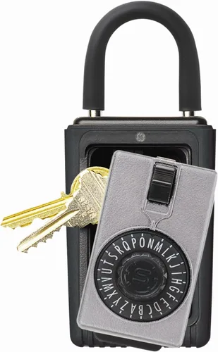 Vista 3 de Kidde AccessPoint 00524 caja fuerte portátil, para 3 llaves, con dial giratorio, color negro., 001012