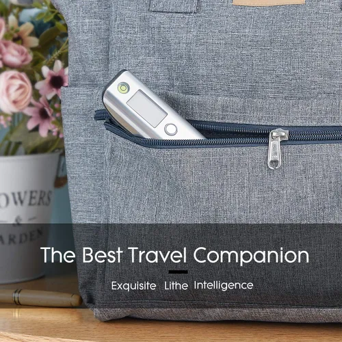 Vista 6 de Báscula digital de equipaje báscula de peso para equipaje de viaje máximo 1102lbs con pantalla LCD retroiluminada