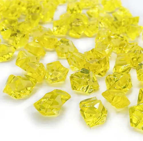 Vista 4 de CYS EXCEL Relleno de jarrón de hielo triturado azul acrílico (aproximadamente 180-190 unidades, 3 tazas) Múltiples opciones de color vidrio