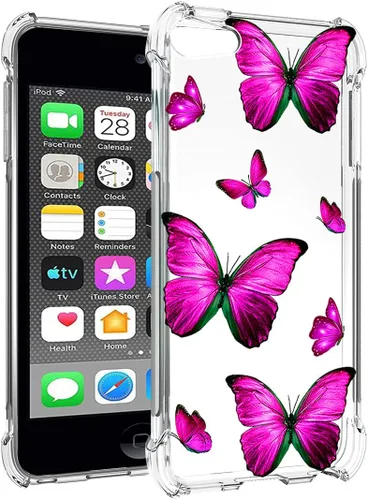 Vista 3 de Funda para iPod Touch 7 / iPod Touch 6 / iPod Touch 5 Linda funda, transparente flexible parachoques TPU suave goma silicona funda funda para Apple