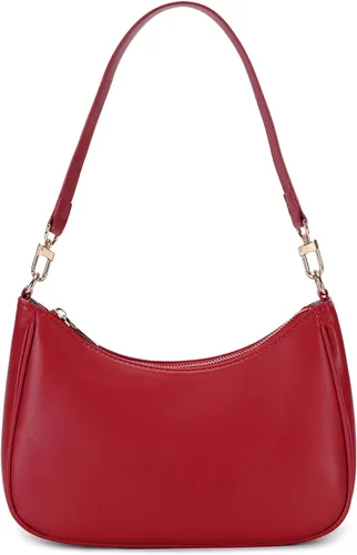 Vista 16 de Bolsos de hombro para mujeres, lindo bolso tote tipo hobo con cierre de cremallera y mini cartera de mano