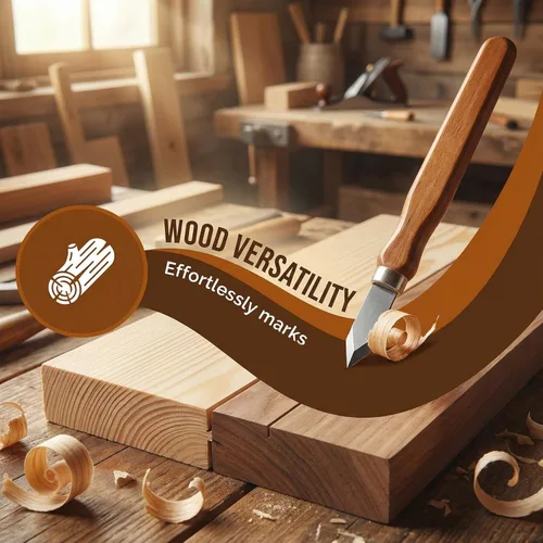 Vista 5 de 2 paquetes de cuchillo de marcado para carpintería con hoja de acero de alto carbono - Cuchillo de doble bisel de precisión para marcado