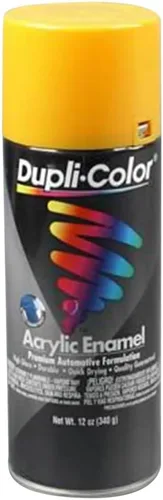 Vista 12 de Esmalte acrílico Dupli-Color de uso general, 12 onzas líquidas, negro (Semi-Gloss Black)