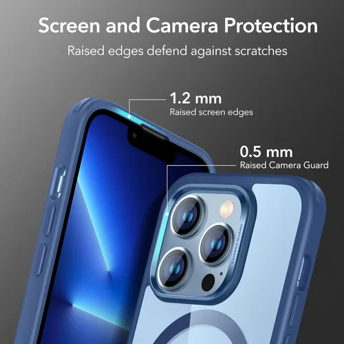 Vista 6 de Funda ESR para iPhone 13 Pro Max, Compatible con MagSafe, Funda Híbrida Magnética Clásica para iPhone 13 Pro Max, Estándar Militar, Protección