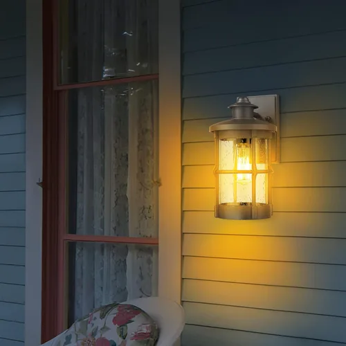 Vista 9 de Apliques de pared para exteriores, luces de pared para exteriores, iluminación de montaje en pared exterior, lámpara de pared exterior en acabado