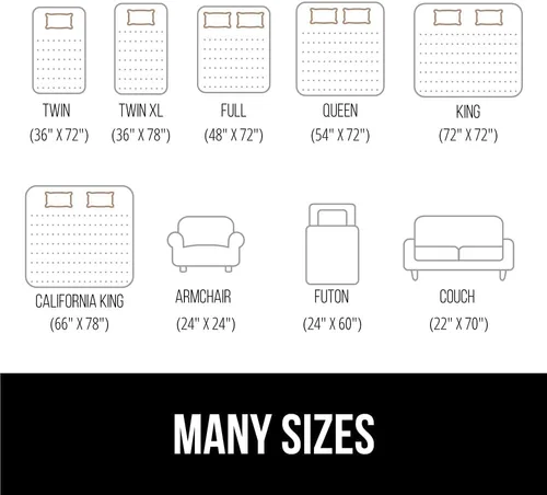 Vista 6 de Gorilla Grip - Original almohadilla antideslizante para colchón, ayuda a evitar que la cama y el somier se deslicen, el cojín funciona en sofá