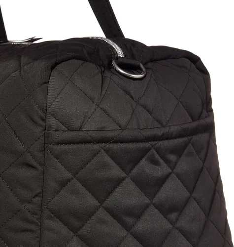 Vista 3 de Vera Bradley Bolsa de viaje mediana de sarga Performance para mujer, Negro, talla única