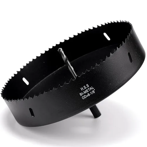 Vista 11 de Sierra perforadora de 2 3/4" (70 mm) para madera y plástico, broca de núcleo de cortador de agujeros bimetálico HSS para paneles de yeso, tableros
