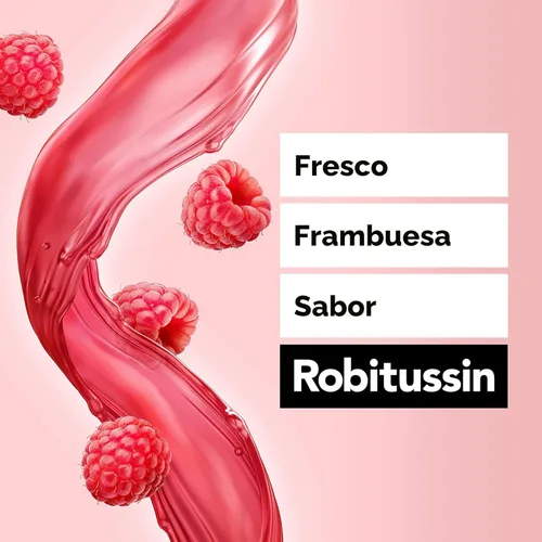 Vista 5 de Robitussin Adult Maximum Strength DM Max para tos + congestión del pecho, supresor de la tos y expectorante, sabor frambuesa, 8 fl oz x 2