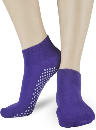 Vista 5 de ELUTONG Pliates Socks for Women with Grip Non Slip Yoga Sock for Barre Hospital Barefoot Workout(5-13)