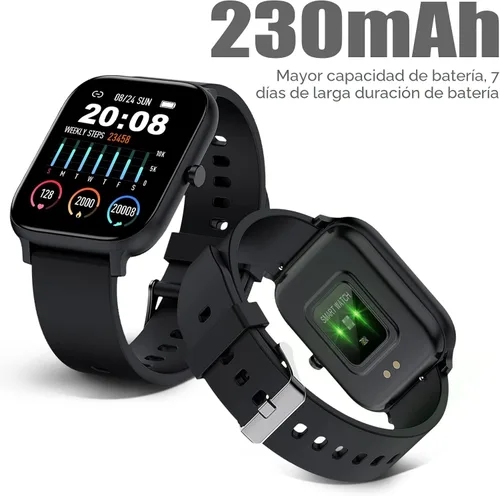 Vista 7 de Reloj inteligente para hombres y mujeres, compatible con iPhone, Samsung, teléfono Android, pantalla táctil completa de 1.83 pulgadas, IP68
