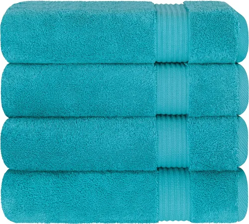 Vista 111 de Cotton Paradise 100% Cotton Turkish Washcloth Set for Bathroom, 4 Piece Soft Absorbent Small Hand Face Towels Wash Rags, Lilac