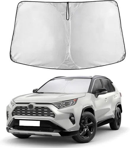 Vista 231 de Parasol para parabrisas para Rivian R1S 2022-2024 2025 compatible con EcoNour material de poliéster 240T, visera solar para coches, reflector que