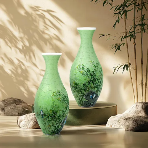 Vista 8 de Rompecabezas 3D para adultos, jarrón de rompecabezas para flores, florero de rompecabezas 3D de 160 piezas, manualidades para adultos, único