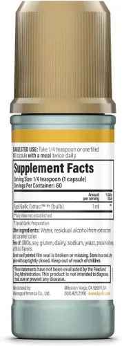 Vista 7 de Cápsulas con extractos de ajo añejado Kyolic, fórmula 100 original cardiovascular, 10021, líquido, 1, 1