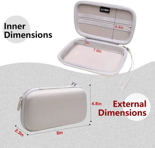 Vista 3 de LTGEM case for Backbone One Mobile Gaming Controller, Handheld Gaming Console Portable Travel Holder, Extra Mesh Pocket for Cables Power Bank