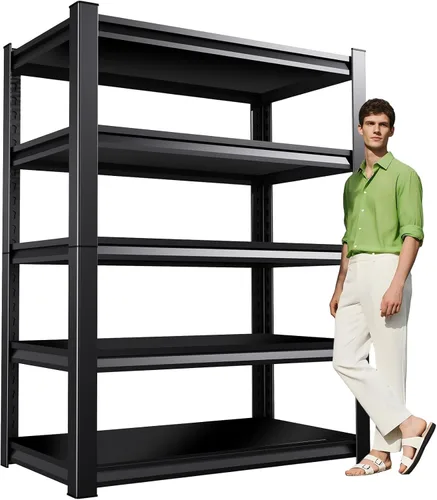 Vista 17 de Garage Shelving Heavy Duty, Garage Storage Shelves,Metal Shelving Unit,4 Tier Adjustable Steel Utility Shelf,Use for Basement,Warehouse, Pantry